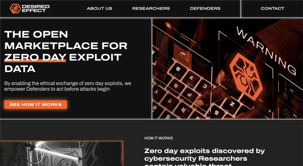 Desired Effect Launches Ethical Marketplace to Deliver Zero-Day Intelligence to Defenders First