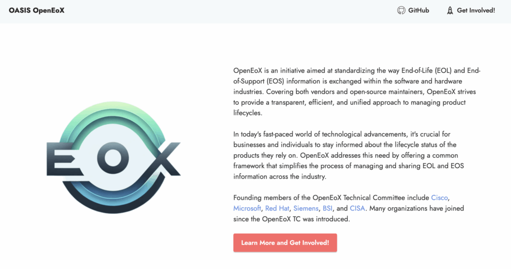 Tech Giants Propose OpenEoX Standard to Tackle Hidden Risks in End-of-Life Software and Hardware